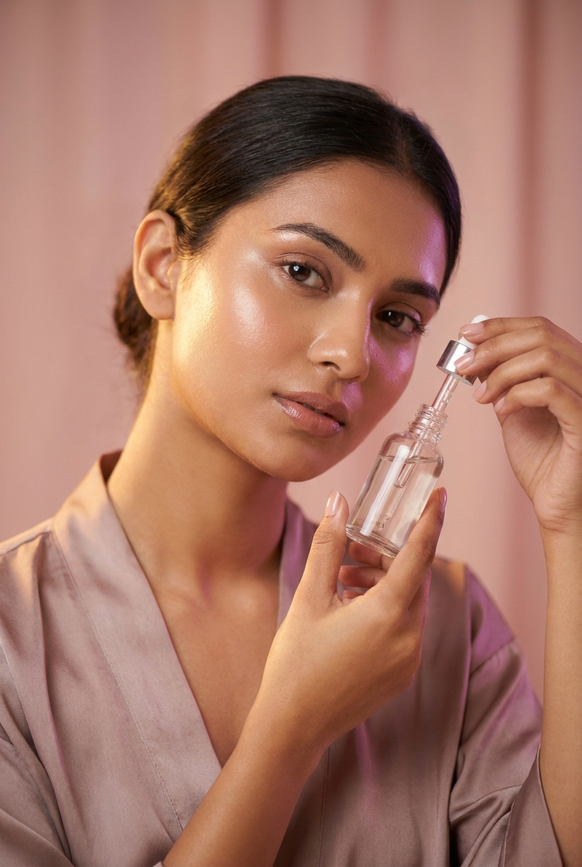 New U beauty — radiant skin with a skincare serum